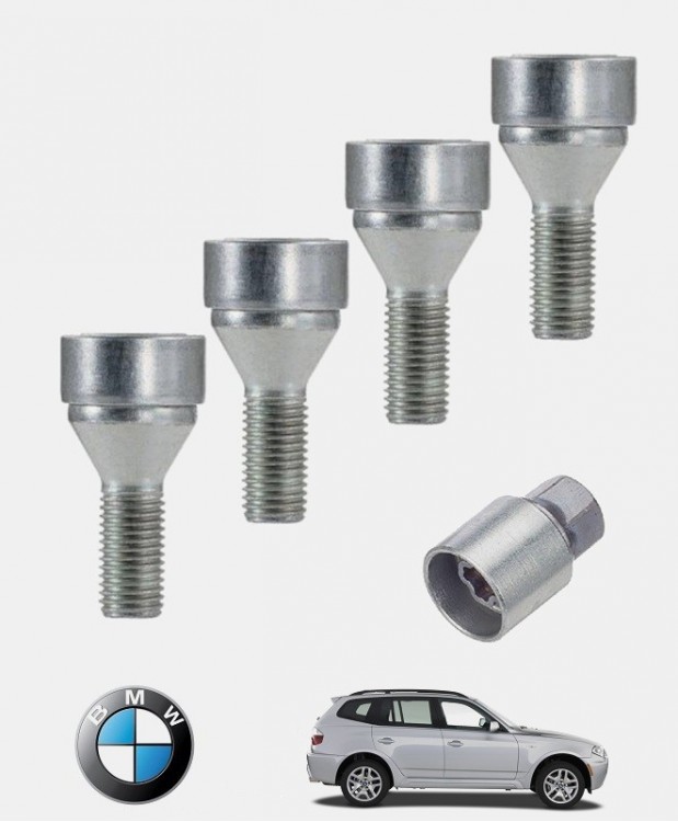 Ecrous antivol de roues haute sécurité Bmw X3 (E83)