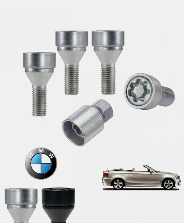 Ecrous antivol de roues haute sécurité Bmw Série 1 Cabriolet (E88)