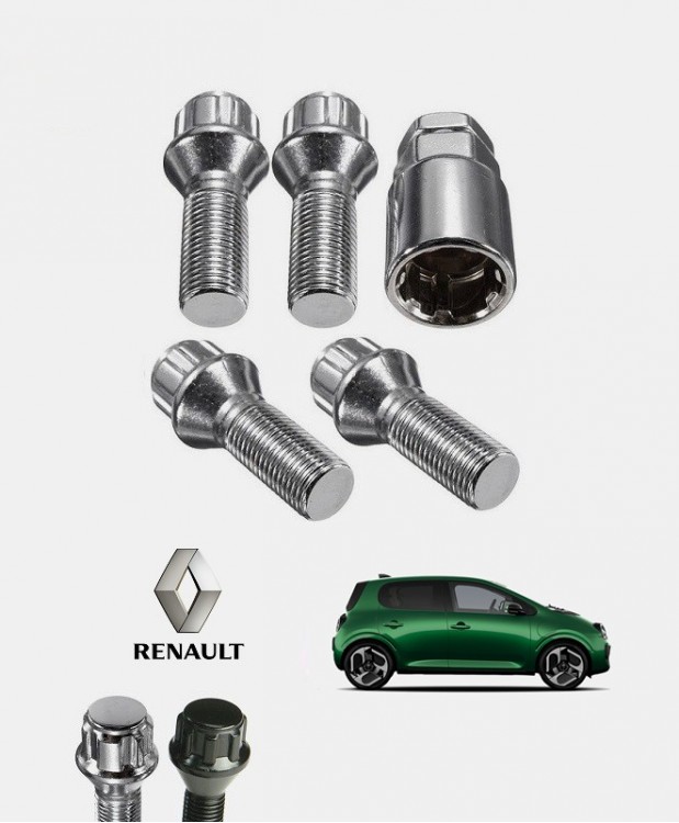 Ecrous antivol de roues Renault Twingo 4 2025, 2026 et 2027