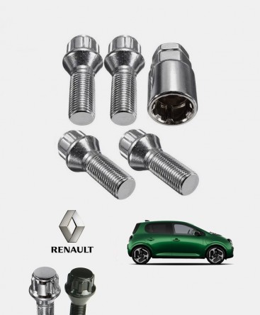 Ecrous antivol de roues Renault Twingo 4 2025, 2026 et 2027