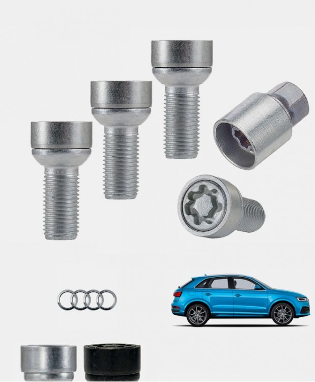 Ecrous antivol de roues haute sécurité Audi Q3 (8U)
