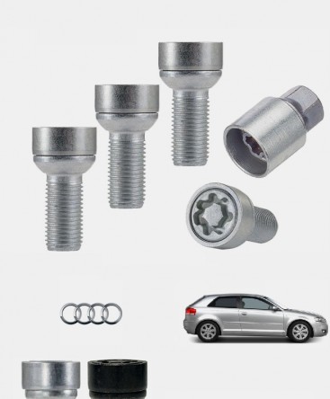 Ecrous antivol de roues haute sécurité Audi A3 2 (8P)