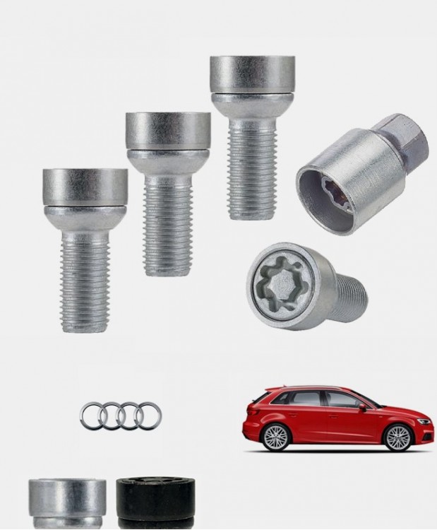 Ecrous antivol de roues haute sécurité Audi A3 3 (8V)