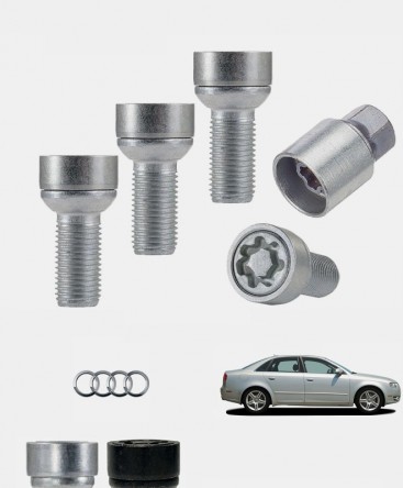 Ecrous antivol de roues haute sécurité Audi A4 (B7)