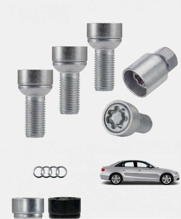 Ecrous antivol de roues haute sécurité Audi A4 (B8)