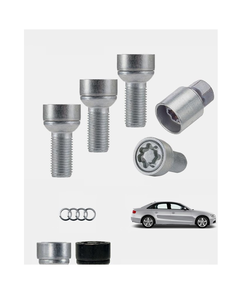Ecrous antivol de roues haute sécurité Audi A4 (B8)