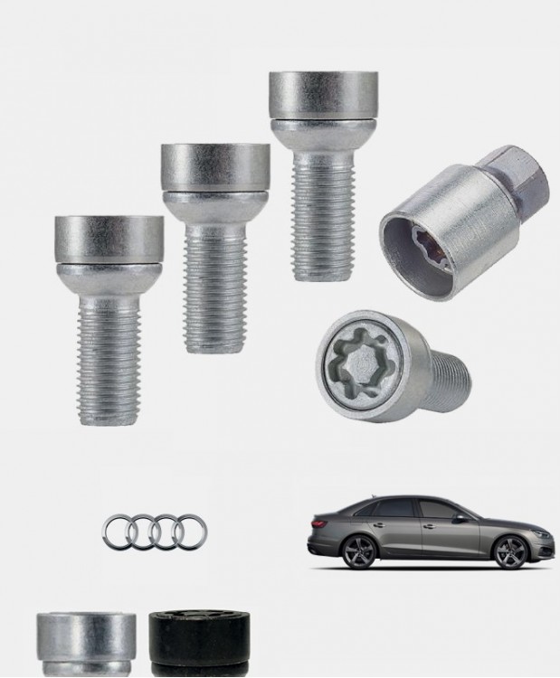 Ecrous antivol de roues haute sécurité Audi A4 (B9)