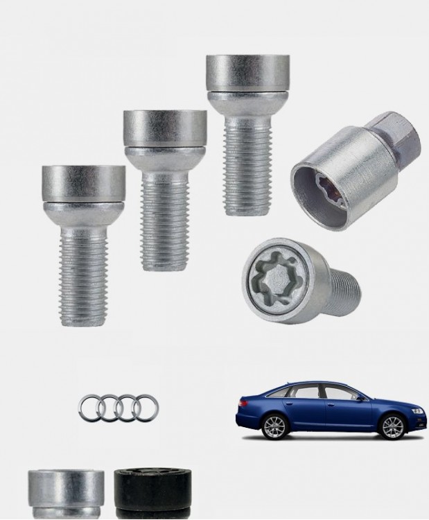 Ecrous antivol de roues haute sécurité Audi A6 (C6)
