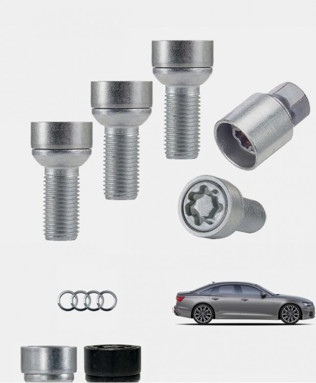 Ecrous antivol de roues haute sécurité Audi A6 (C8)