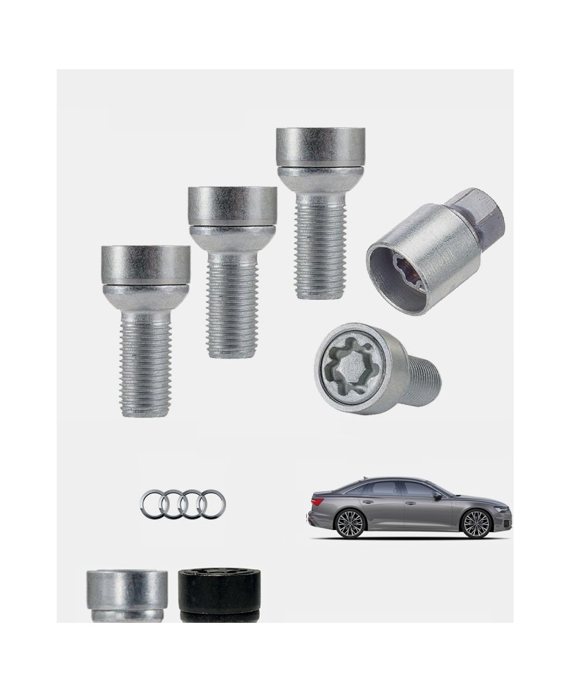 Ecrous antivol de roues haute sécurité Audi A6 (C8)