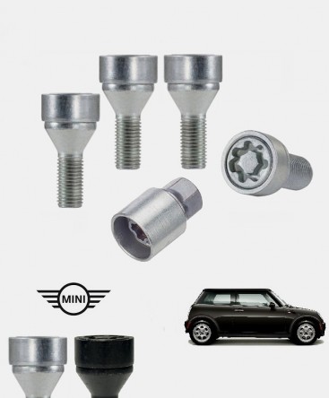 Ecrous antivol de roues haute sécurité Mini Cooper (R50/R53)