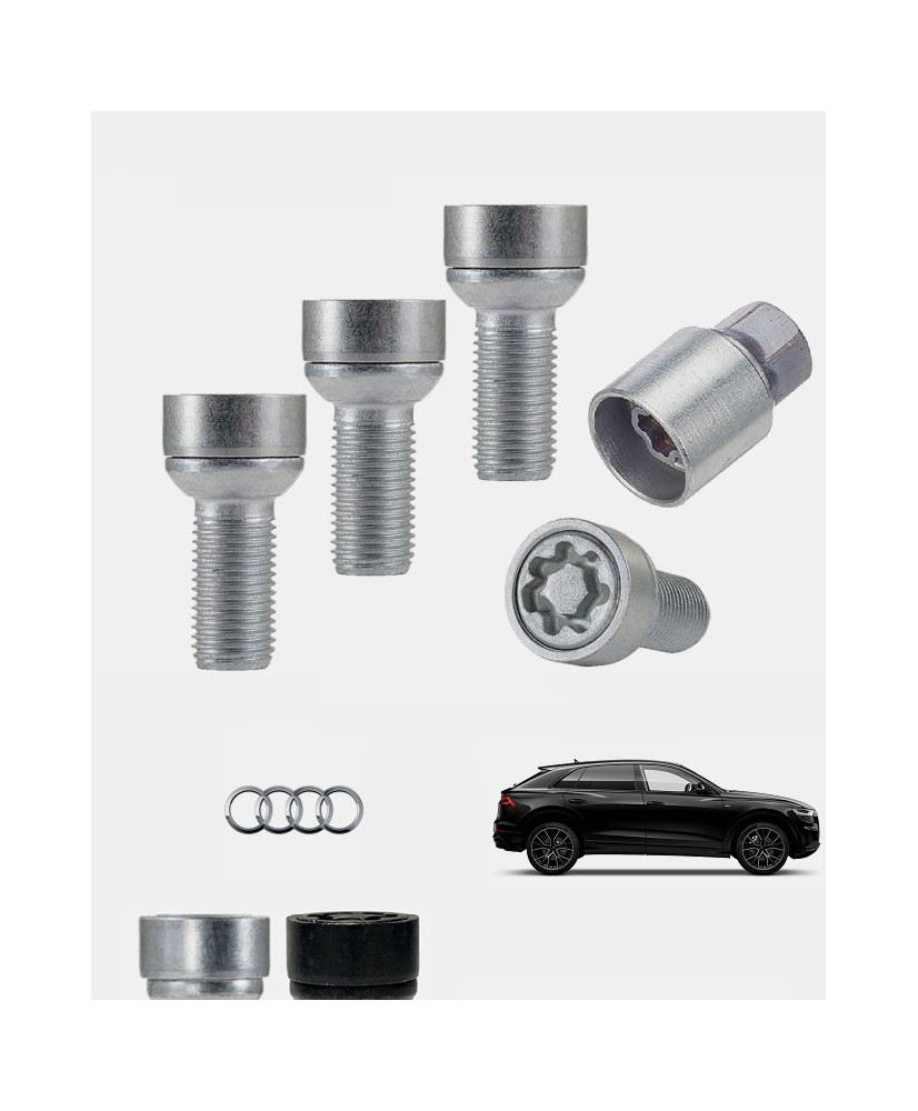 Ecrous antivol de roues haute sécurité Audi Q8 (4M)