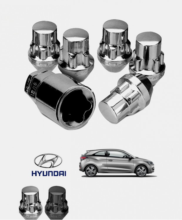 Ecrous antivol de roues Hyundai I20 2 (GB)