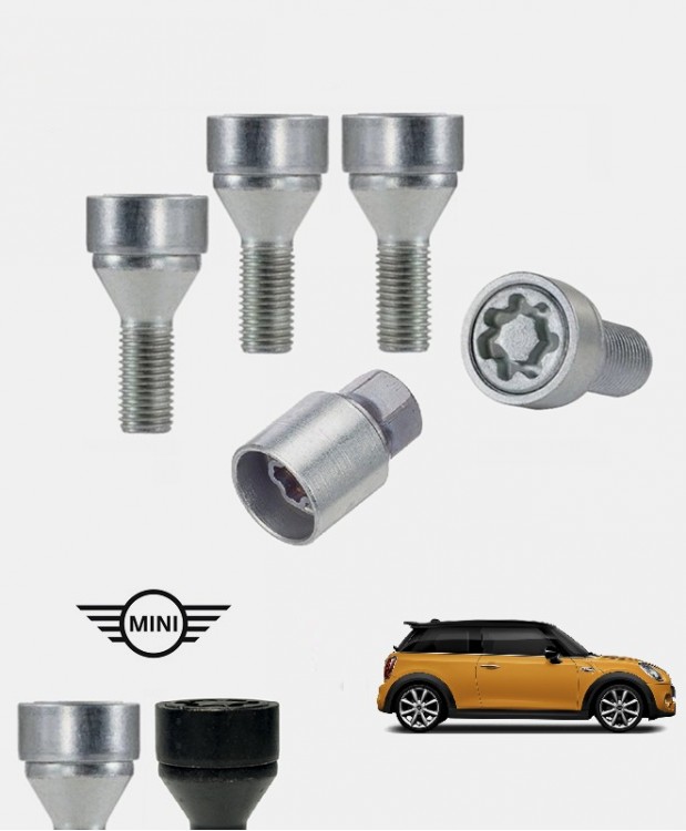 Ecrous antivol de roues haute sécurité Mini Cooper (F55/F56)