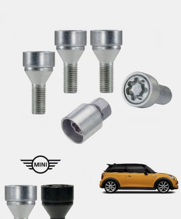 Ecrous antivol de roues haute sécurité Mini Cooper (F55/F56)