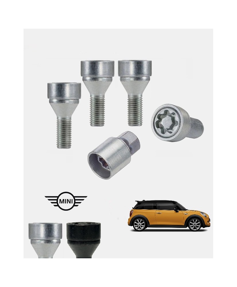 Ecrous antivol de roues haute sécurité Mini Cooper (F55/F56)
