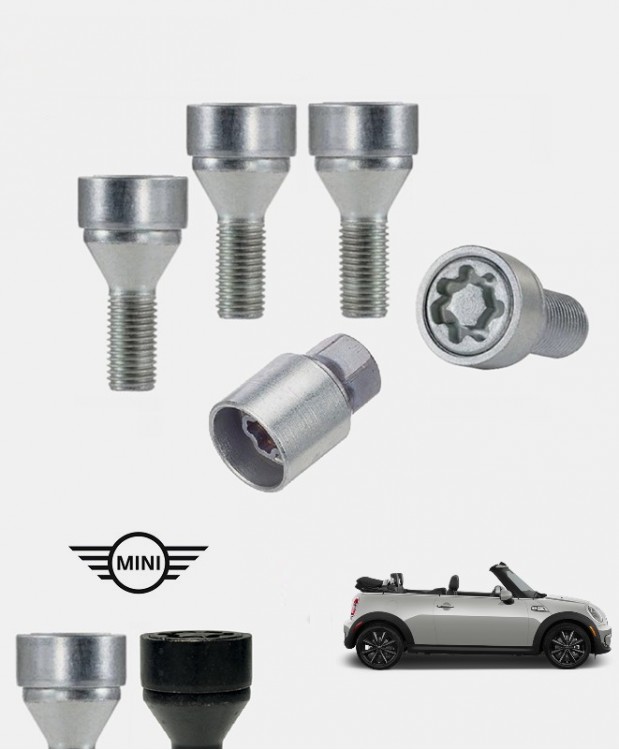 Ecrous antivol de roues haute sécurité Mini Cooper Cabriolet (R57)