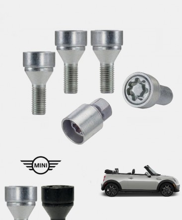 Ecrous antivol de roues haute sécurité Mini Cooper Cabriolet (R57)