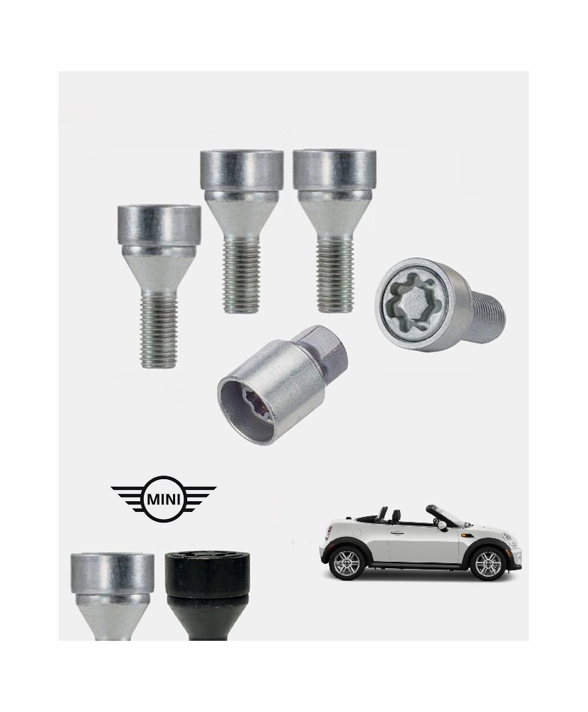 Ecrous antivol de roues haute sécurité Mini Cooper Roadster (R59)