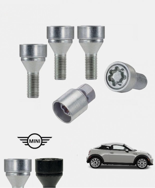 Ecrous antivol de roues haute sécurité Mini Cooper Coupé (R58)
