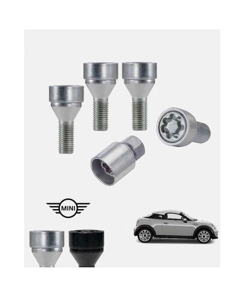 Ecrous antivol de roues haute sécurité Mini Cooper Coupé (R58)