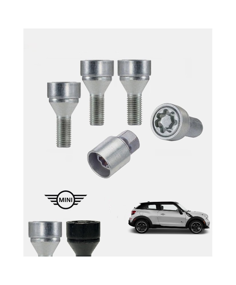 Ecrous antivol de roues haute sécurité Mini Cooper Paceman (R61)