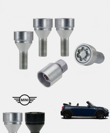 Ecrous antivol de roues haute sécurité Mini Cooper Cabriolet (F57)