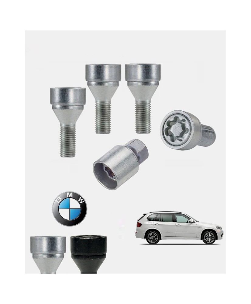 Ecrous antivol de roues haute sécurité Bmw X5 2 (E70)