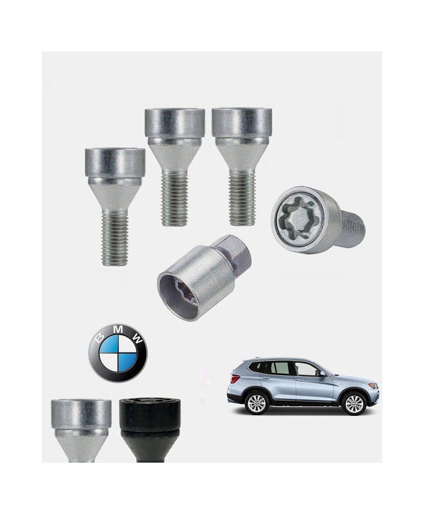 Ecrous antivol de roues haute sécurité Bmw X3 2 (F25)