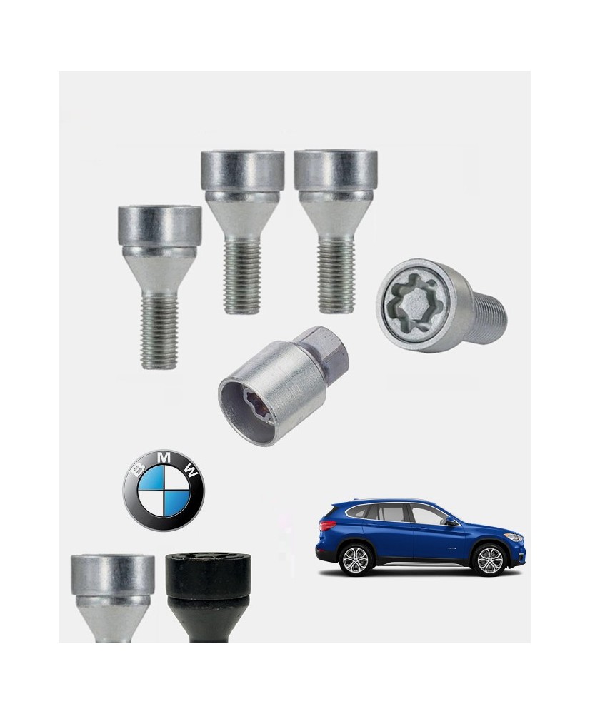 Ecrous antivol de roues haute sécurité Bmw X1 2 (F48)