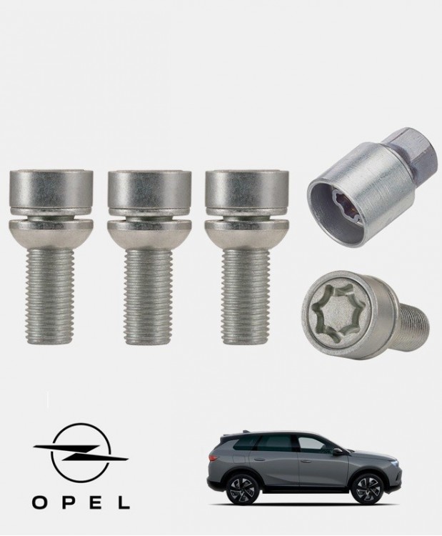 Écrous antivol de roue haute sécurité Opel Grandland 2 PHEV