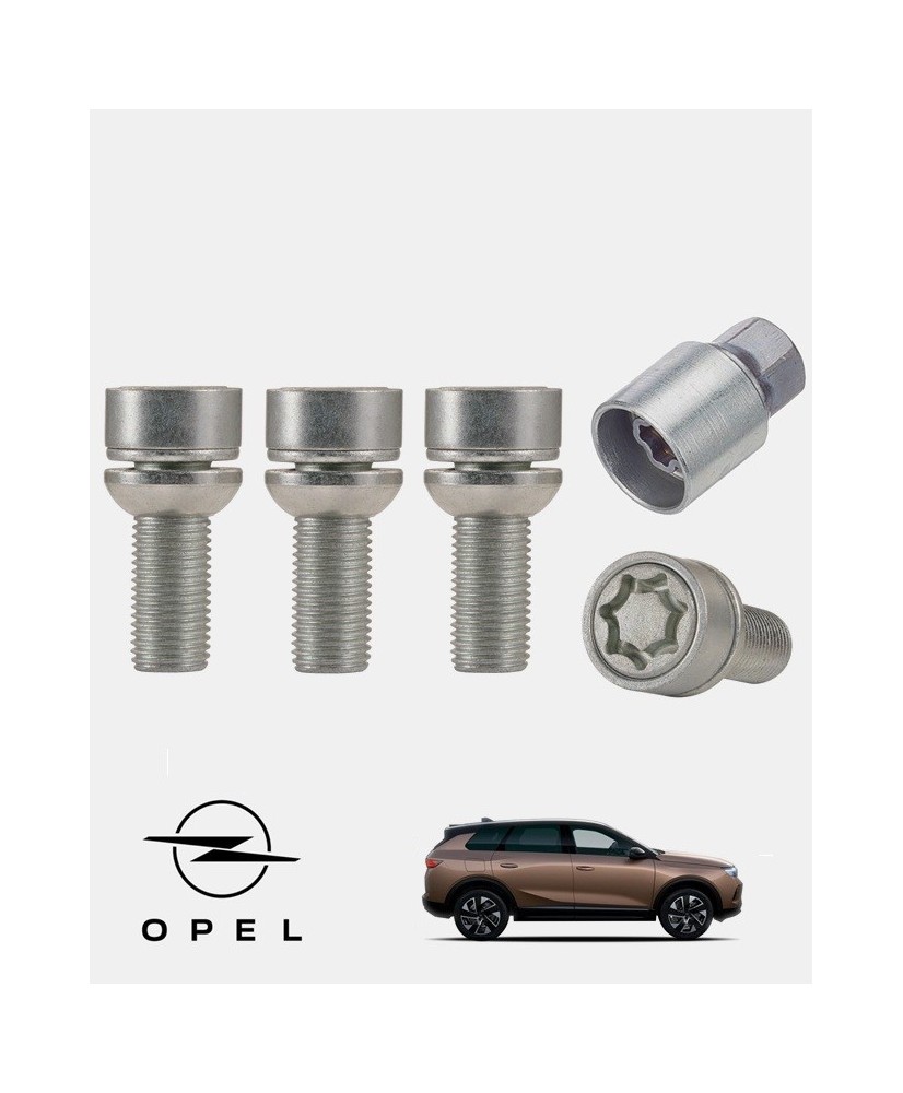 Écrous antivol de roue haute sécurité Opel Grandland-E (Grandland électrique)