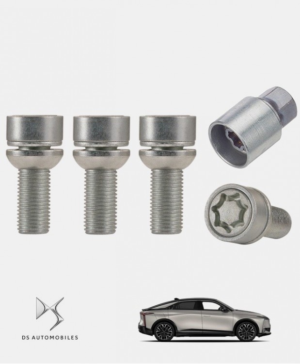 Écrous antivol de roue haute sécurité DS Automobiles DS N°8 (DS8 électrique)