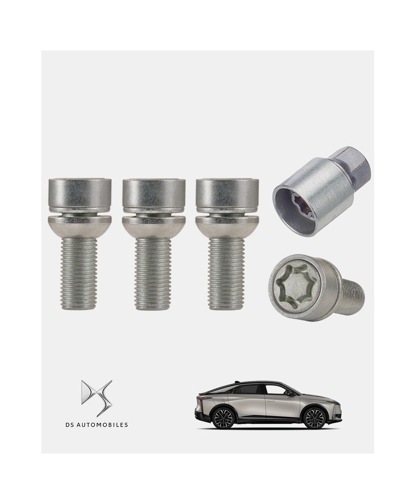 Écrous antivol de roue haute sécurité DS Automobiles DS N°8 (DS8 électrique)