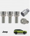 Écrous antivol de roue haute sécurité Jeep Compass 3 électrique