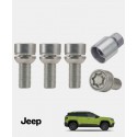 Écrous antivol de roue haute sécurité Jeep Compass 3 électrique