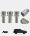 Écrous antivol de roue haute sécurité Jeep Compass 3 PHEV