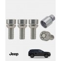 Écrous antivol de roue haute sécurité Jeep Compass 3 PHEV