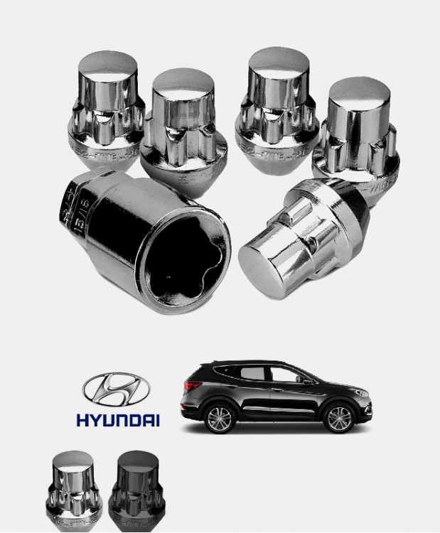 Ecrous antivol de roues Hyundai Santa Fe 3 (DM)