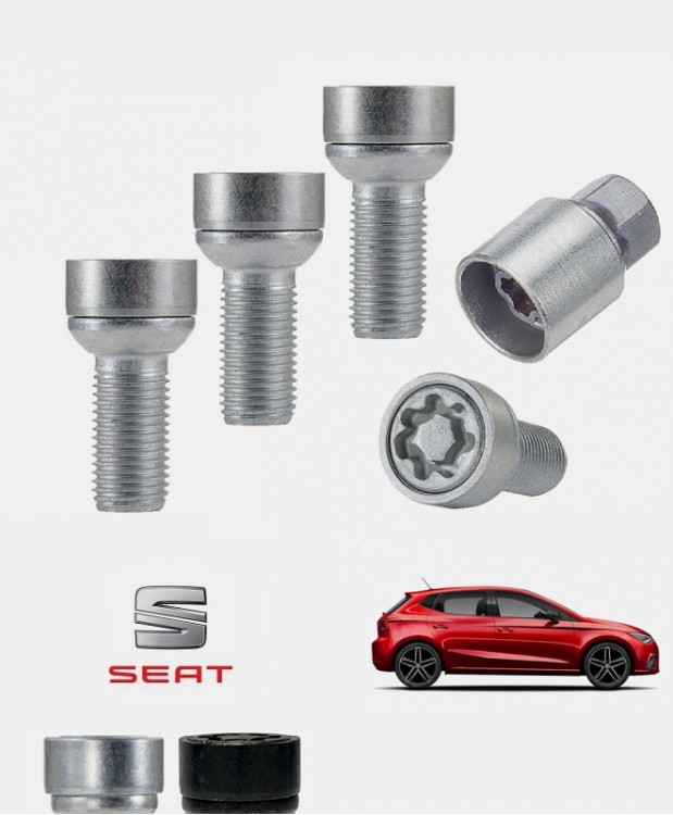 Ecrous antivol de roues haute sécurité Seat Ibiza 5 (KJ)