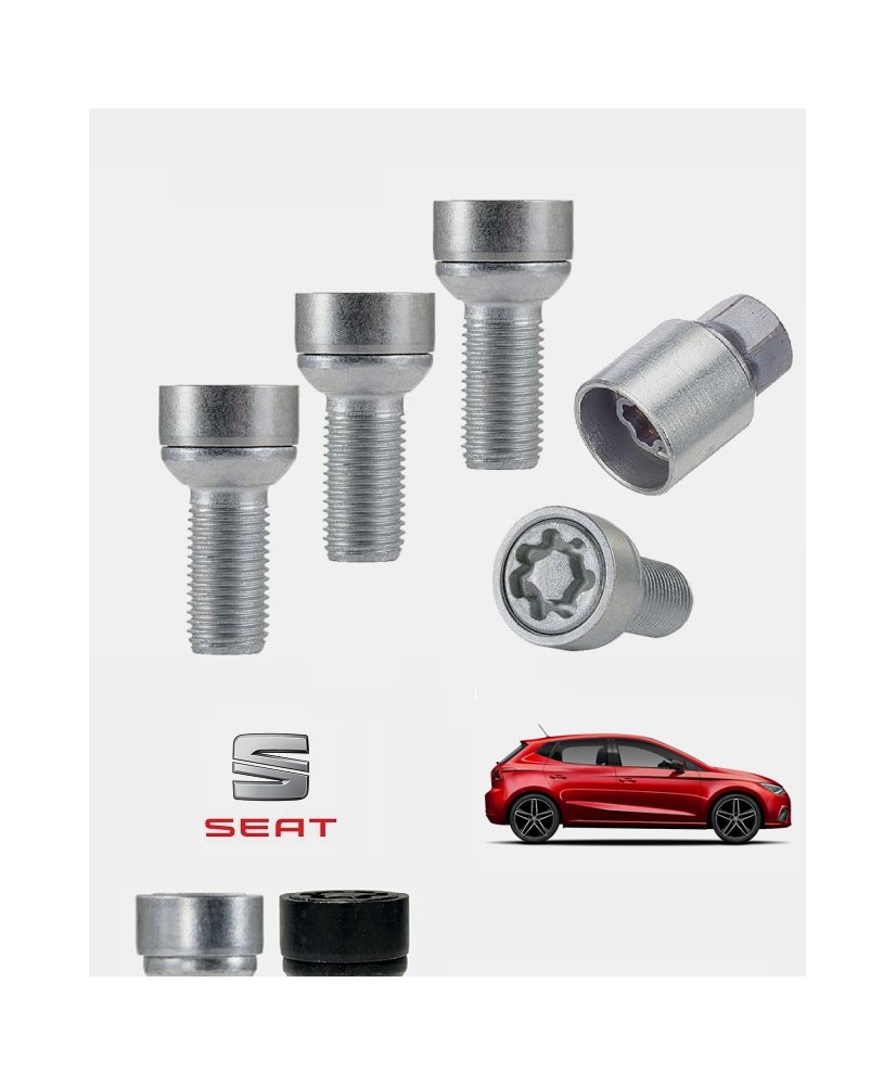 Ecrous antivol de roues haute sécurité Seat Ibiza 5 (KJ)