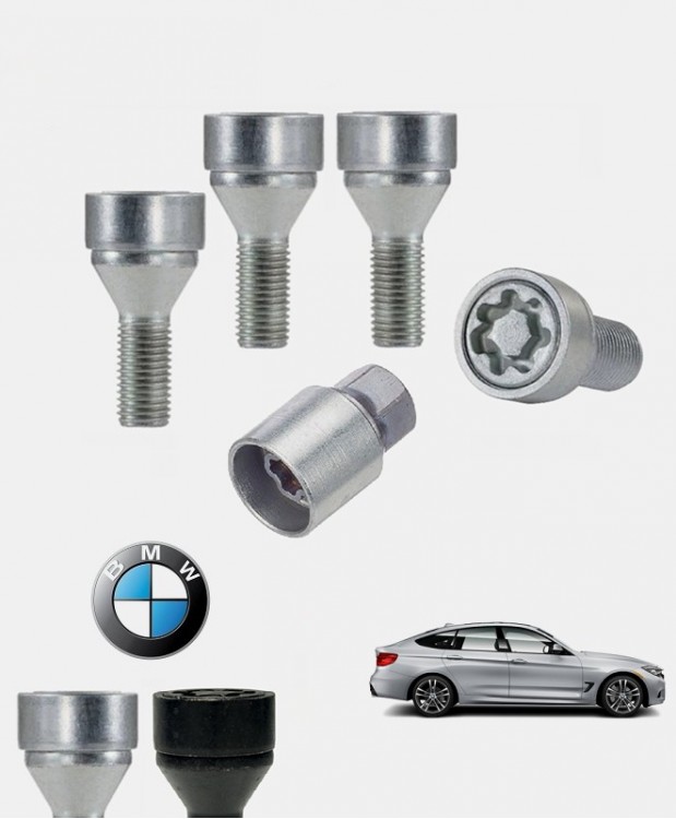 Ecrous antivol de roues haute sécurité Bmw Série 3 GT (F34)