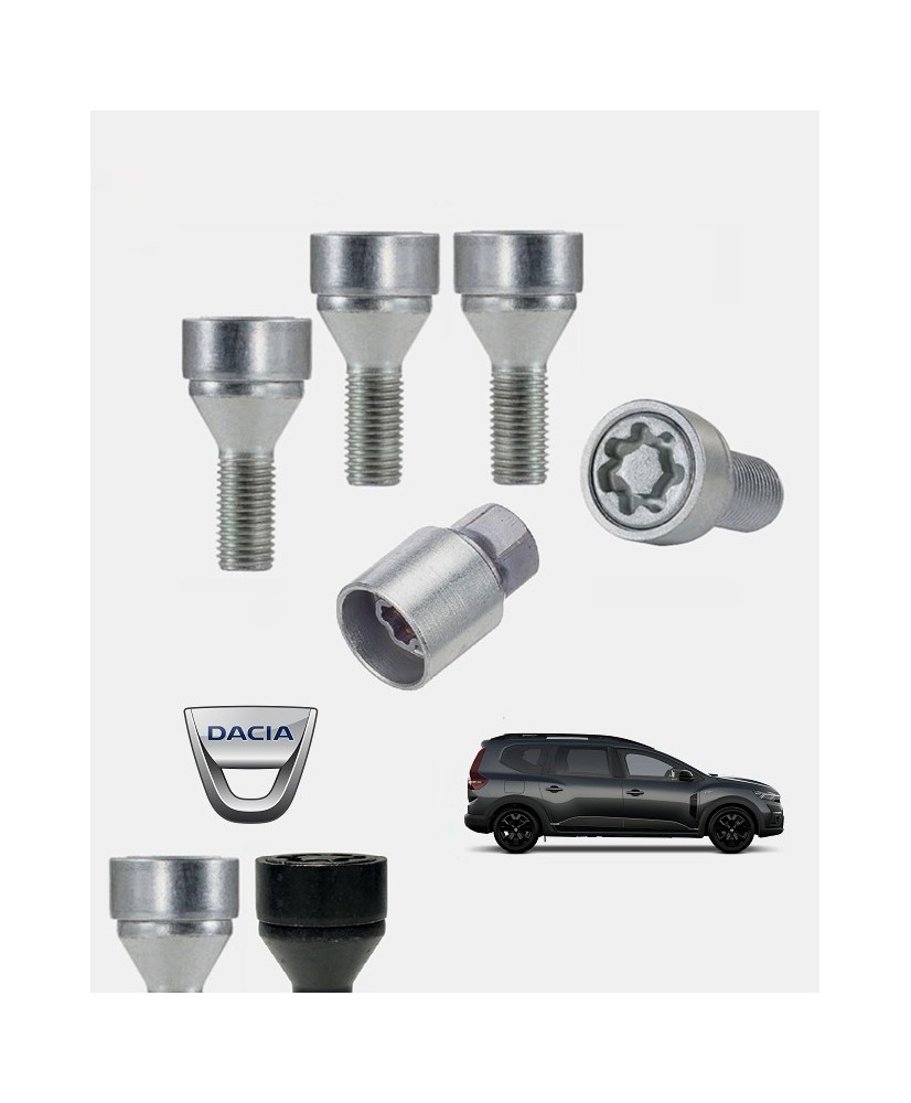 Antivols de roues Dacia Jogger 2021, 2022, 2023, 2024, 2025 et 2026