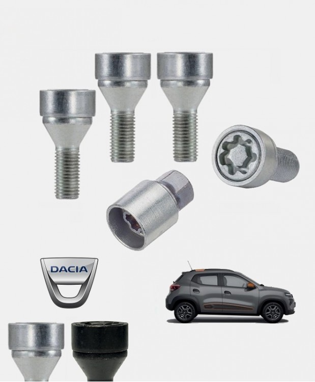 Antivols de roues Dacia Spring 2021, 2022, 2023, 2024, 2025 et 2026