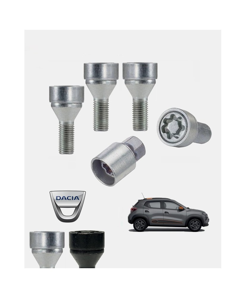 Antivols de roues Dacia Spring 2021, 2022, 2023, 2024, 2025 et 2026