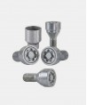 Ecrous antivol de roues M14X1.25 assise conique 60° filetage 28mm