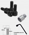 Vis antivol de roues M14X1.25 assise conique 60° filetage 28mm