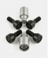 Antivol de roues noir M14X1.5 assise conique 60° filetage 25mm