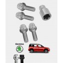 Ecrous antivol de roues Skoda Yeti (5L)