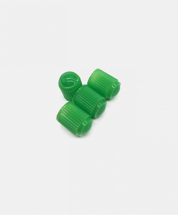 Bouchons de valves schrader plastique ABS vert azote